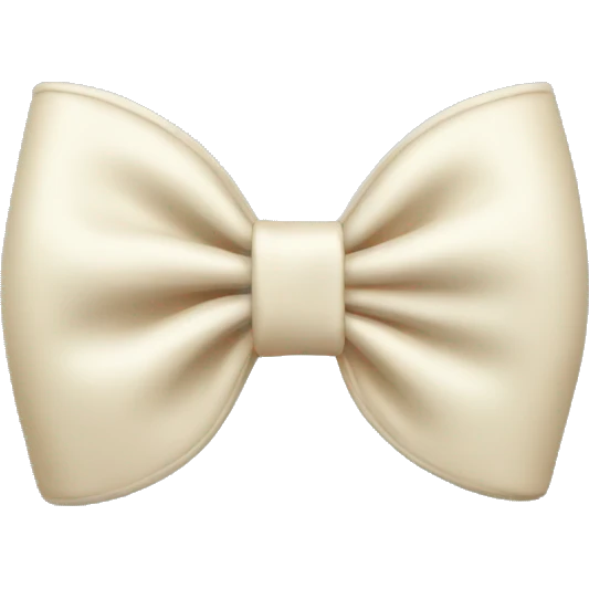 cream bow emoji