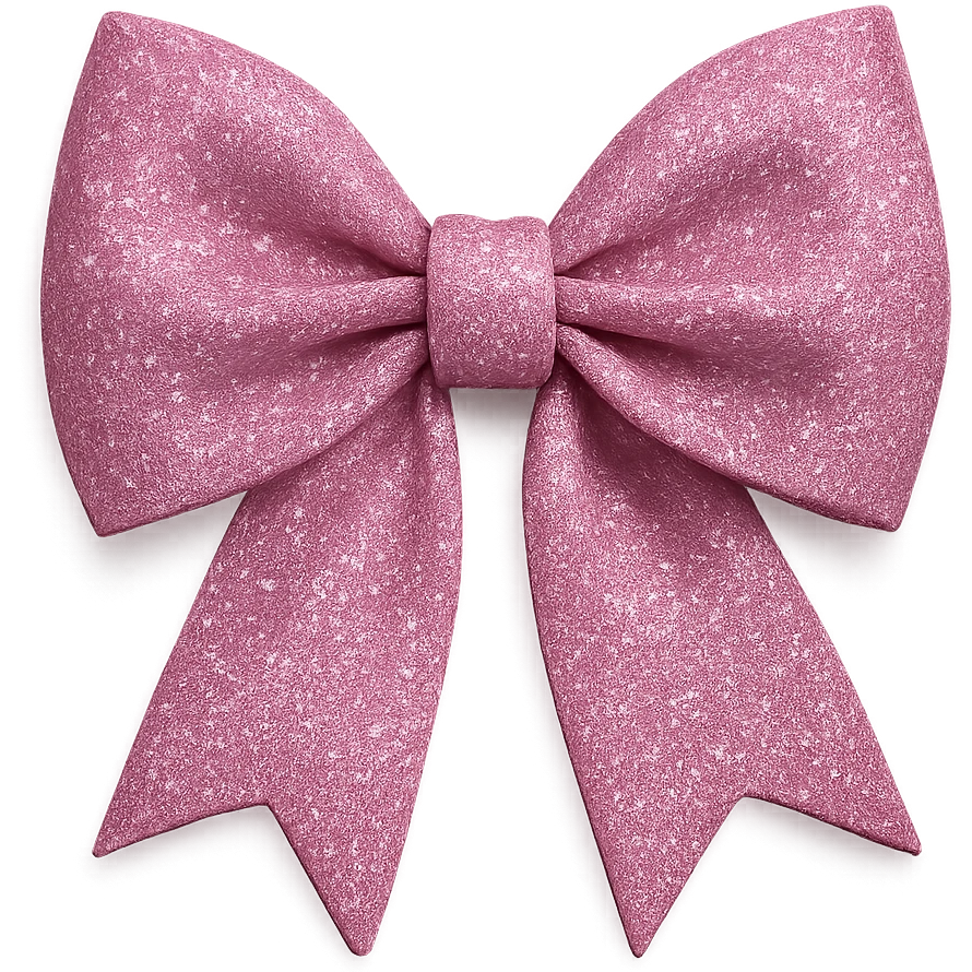 girly sparkling hair bow, pink color, no background emoji