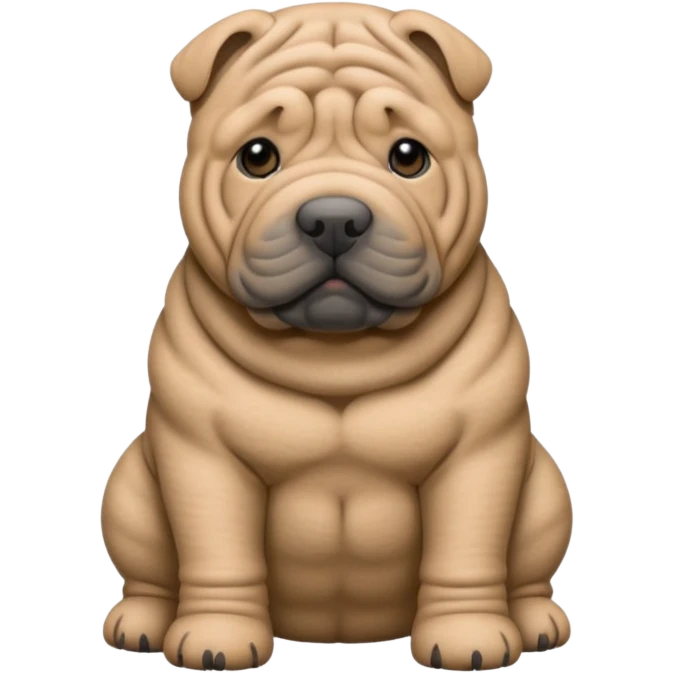 Grey Shar Pei emoji