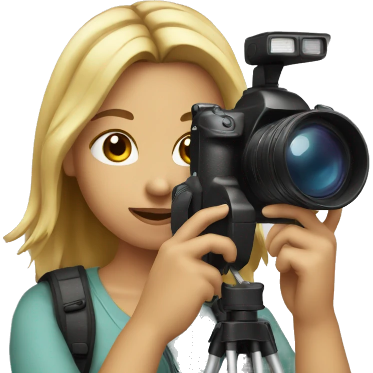 girl with camera   emoji
