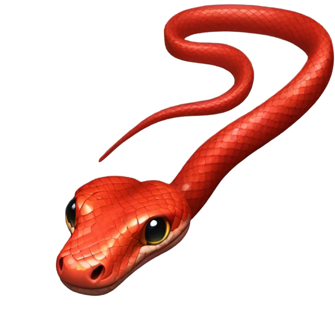 Red snake emoji