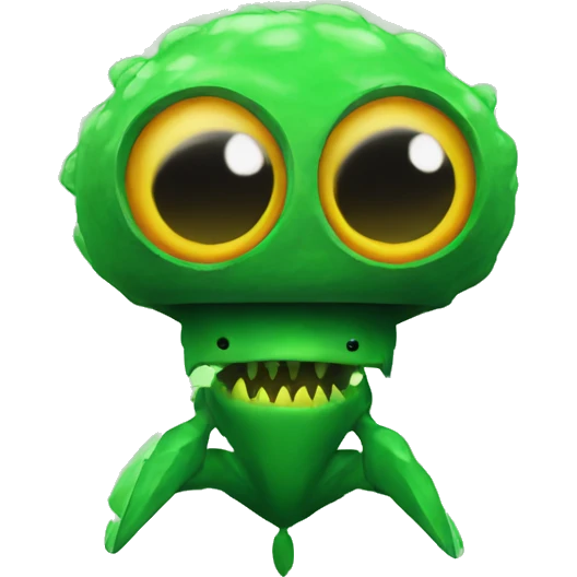 Green flash Invader  emoji