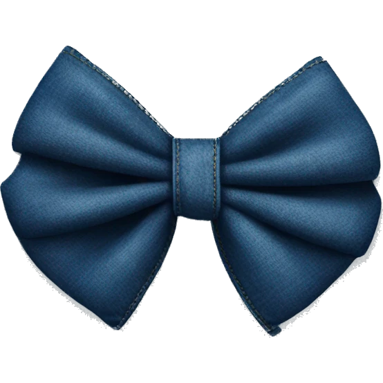 Denim bow emoji