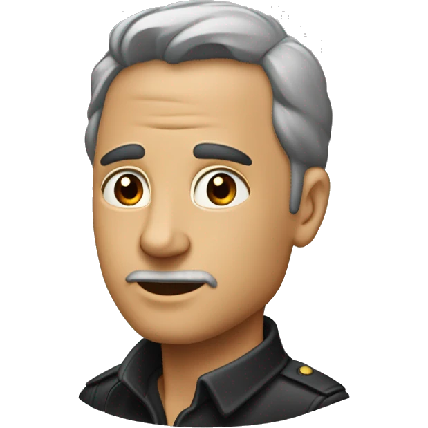 Доберман черный с красным сердечком  emoji