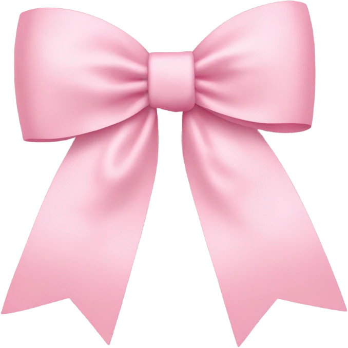light pink bow on light pink bow emoji