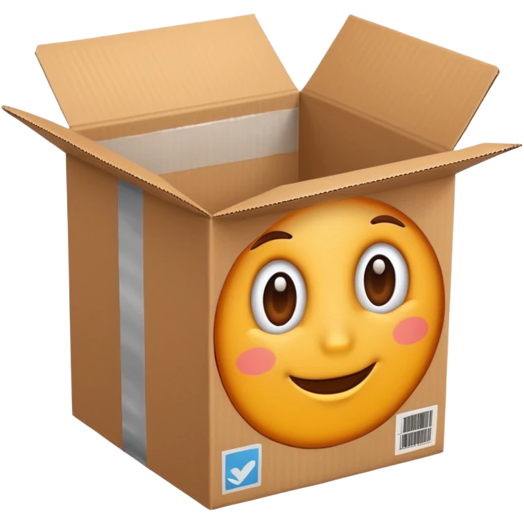 Cardboard box emoji