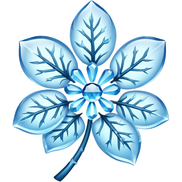 Frozen flower emoji