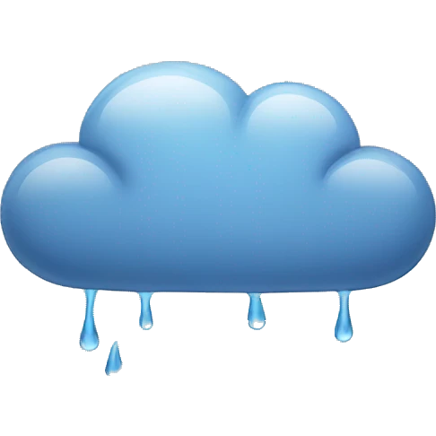 rain and cloud emoji