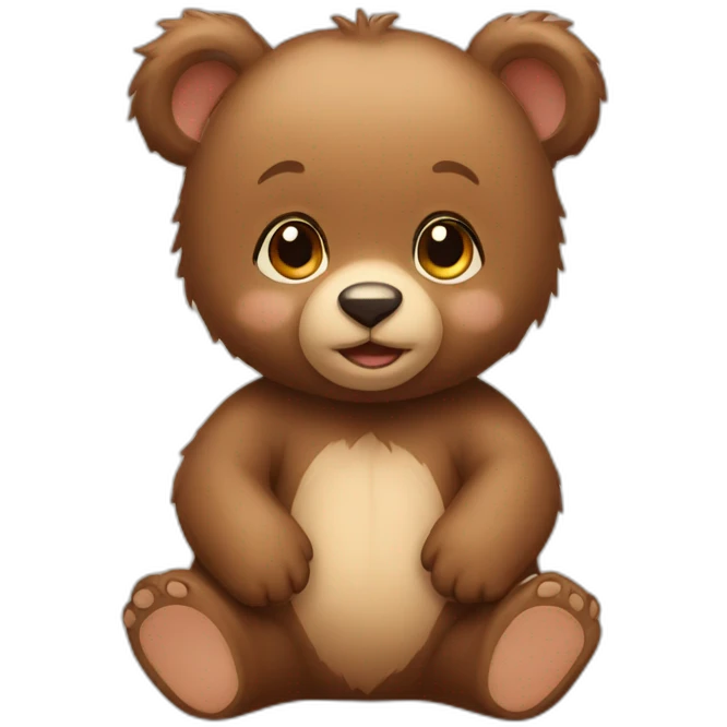 Baby bear emoji