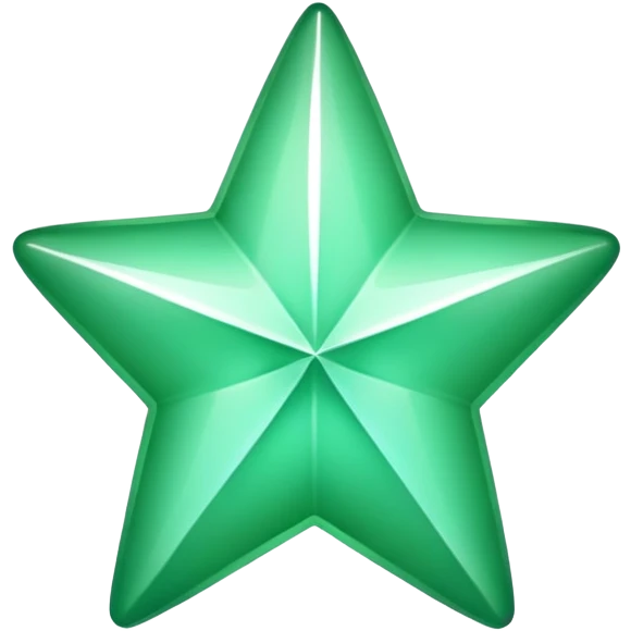 Mint star emoji