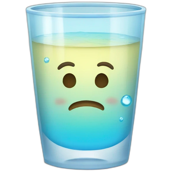 vaso con agua emoji