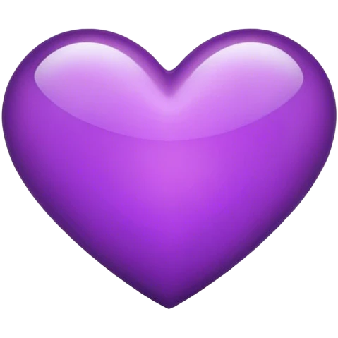 cœur violet emoji