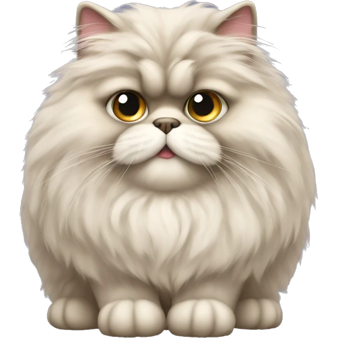 fluffy persian cat emoji