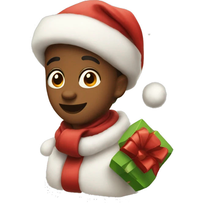 Cute christmas emoji