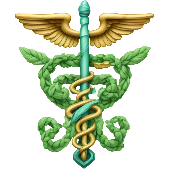 Elaborate and detailed caduceus  emoji