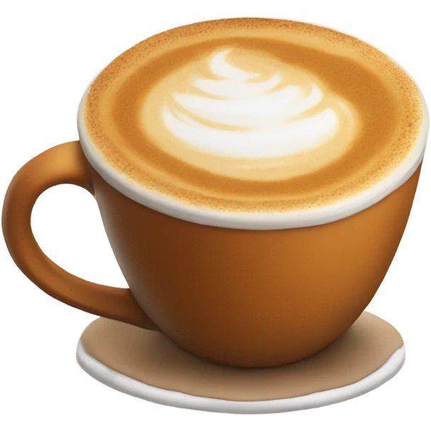 Realistic pumpkin latte emoji