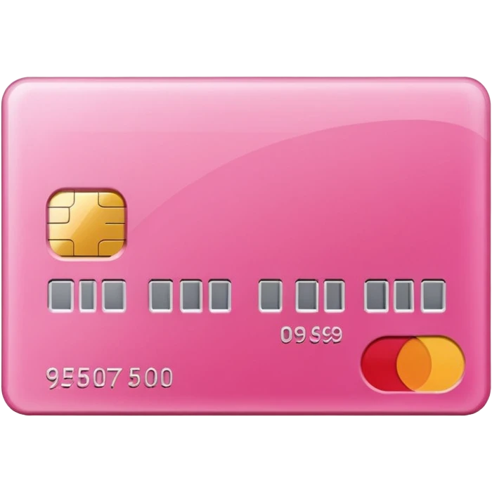 Pink credit card emoji