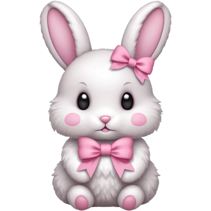 Bunny with bows emoji