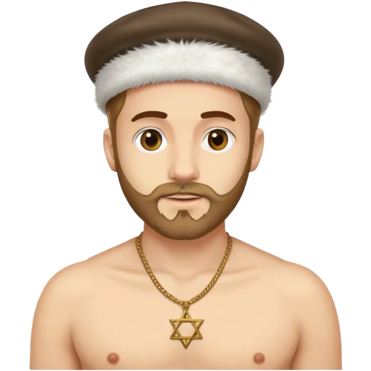 Chest hair with a jew hat emoji