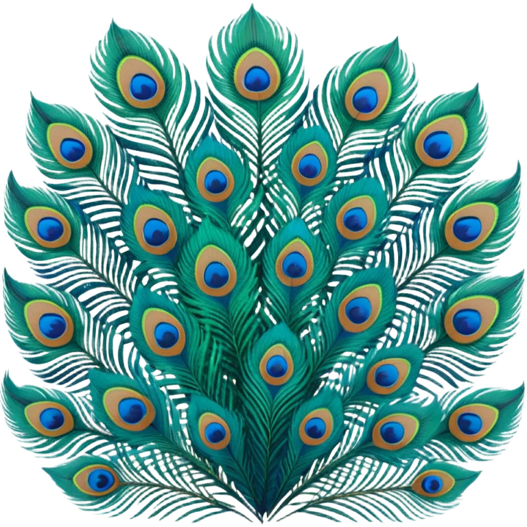 Peacock feathers emoji