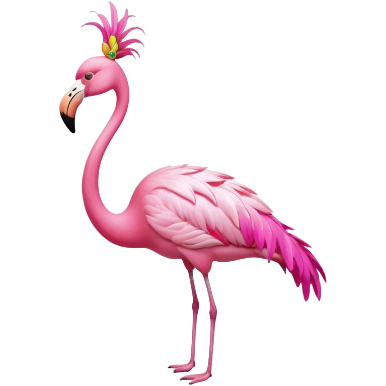 flamingo wearing sunglasses emoji