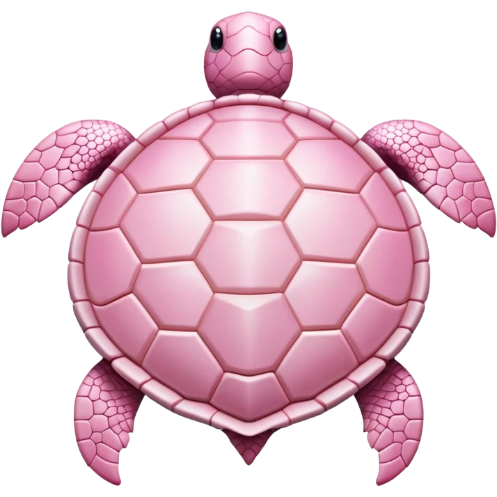 light pink turtle with decorative shell emoji