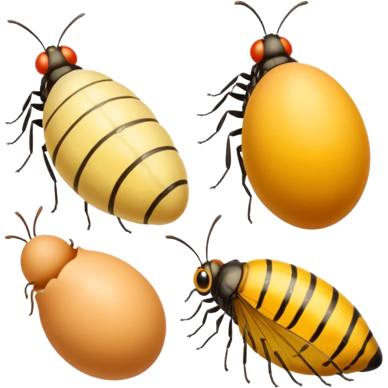 butterfly life cycle yellow colour  emoji