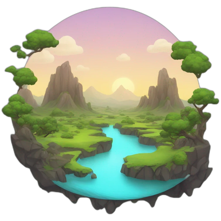 Fantasy landscape emoji
