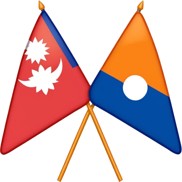 Nepal flag like orange colour flag emoji