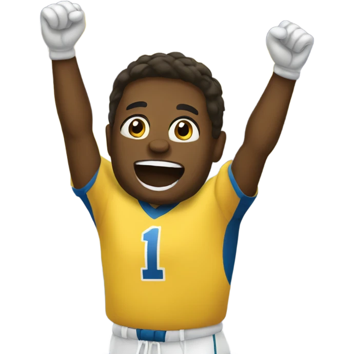 celebrating a win emoji