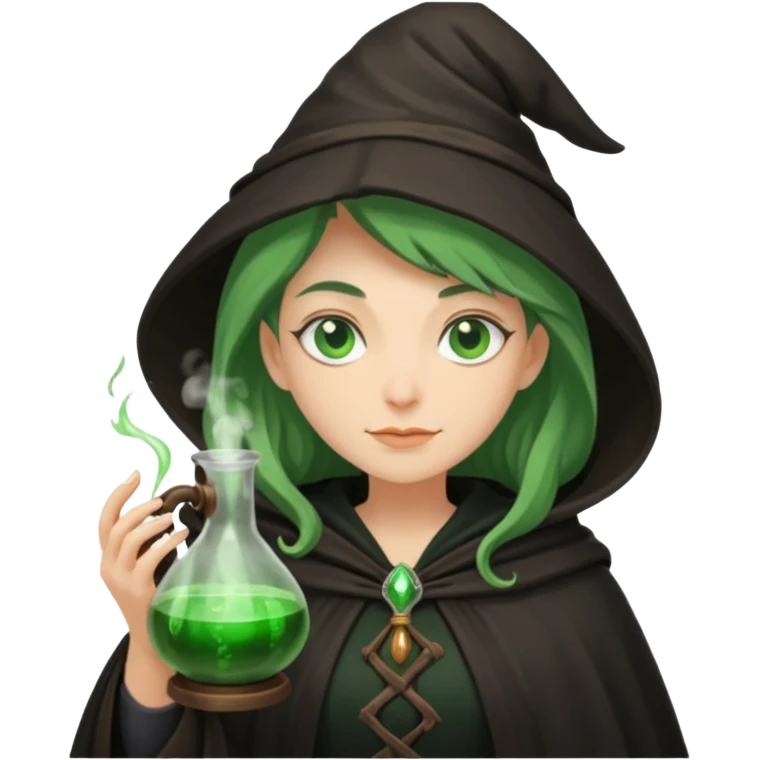 green witch cooking potion emoji
