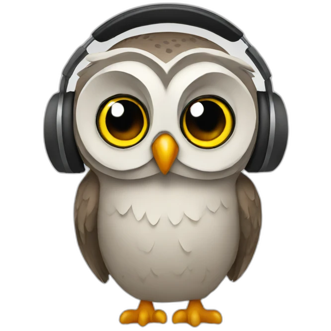 owl-podcasting emoji