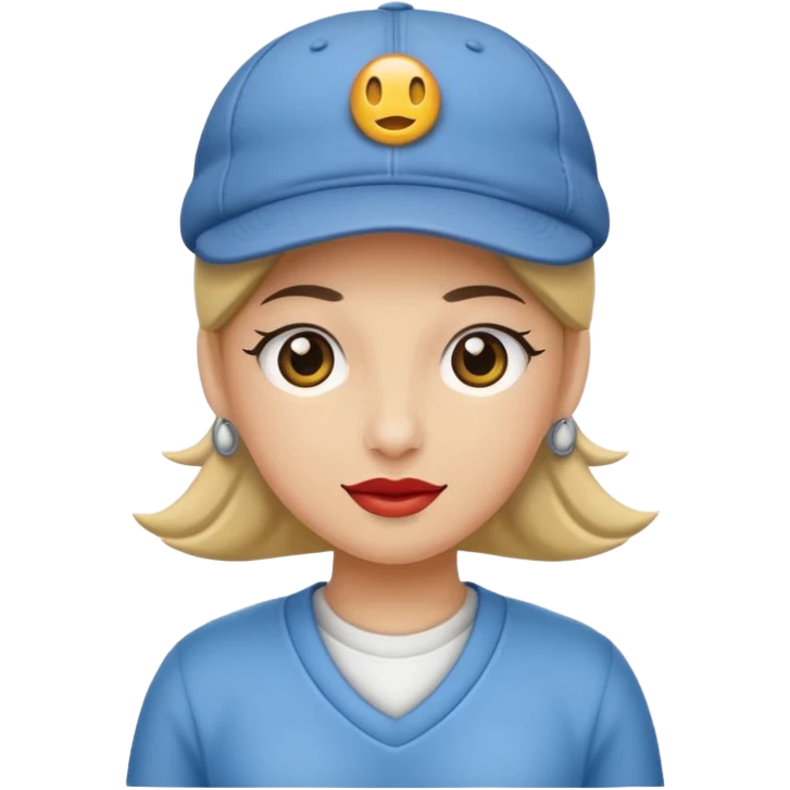 Una persona con gorra de lado y un pasamontañas emoji
