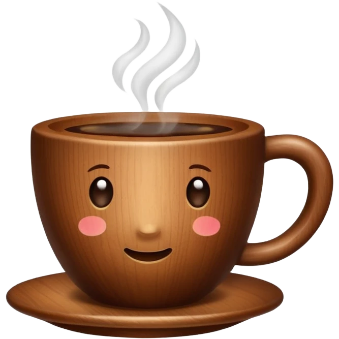 wood coffee cup  emoji