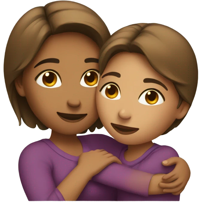 Mom and daughter  emoji