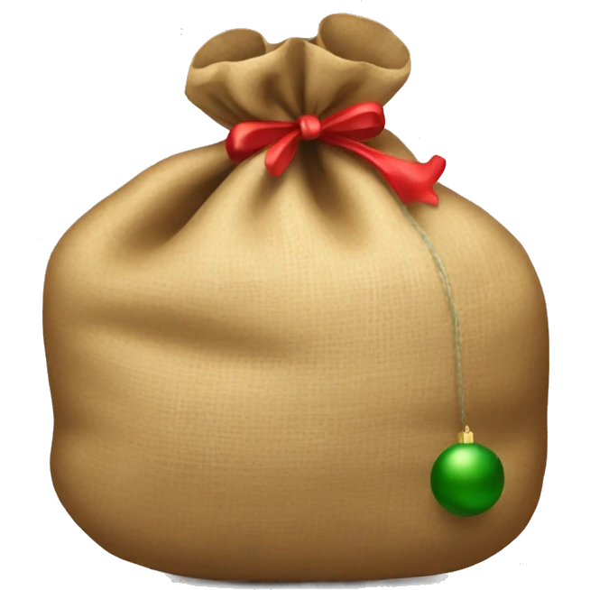sack full of Christmas presents emoji