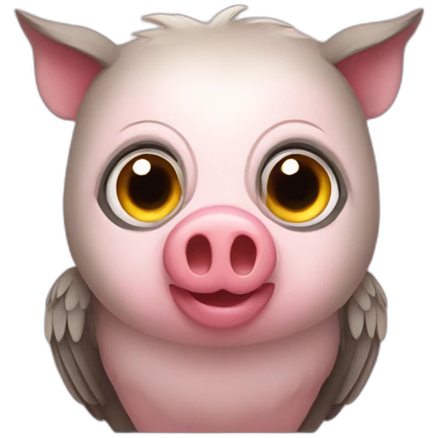 Owl pig emoji