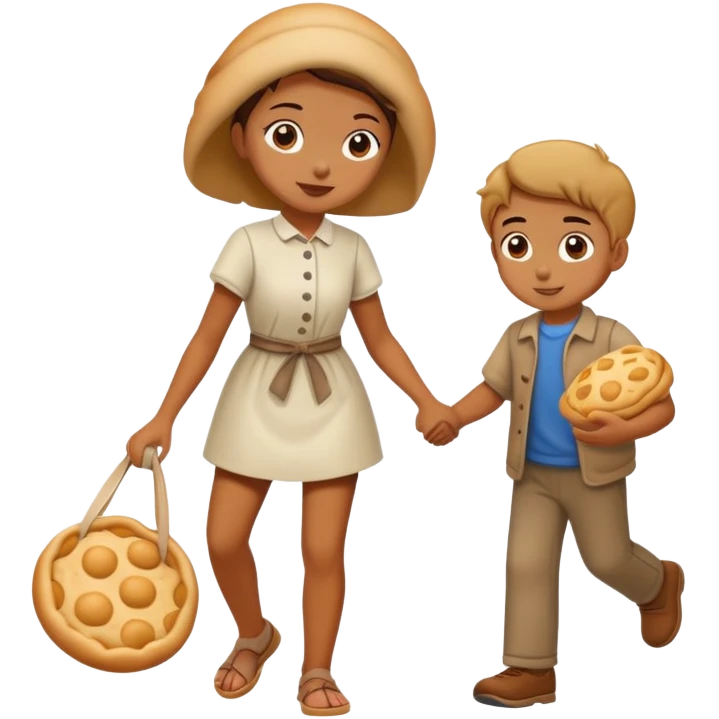 girl walking boy like doh emoji