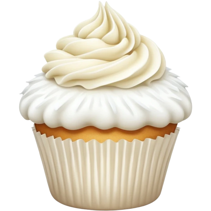 White 🧁 emoji