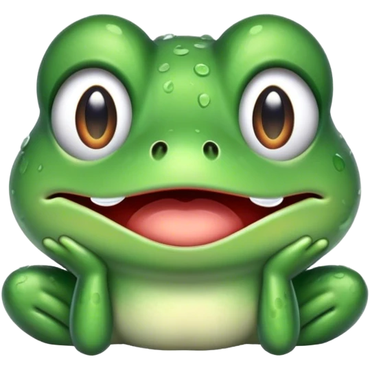Frog crying  emoji
