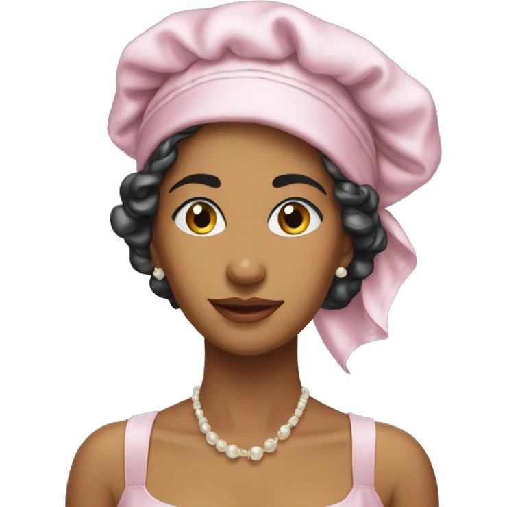 Tismey satin bonnet emoji