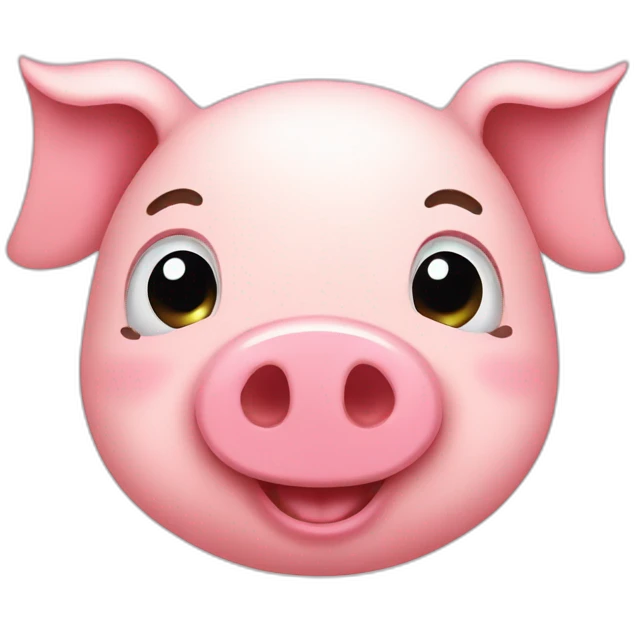 happy smiley pig hd emoji