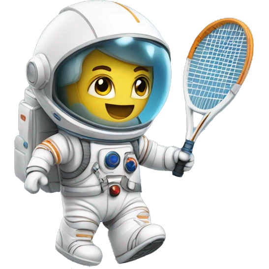 astronauta limpiando tenis emoji