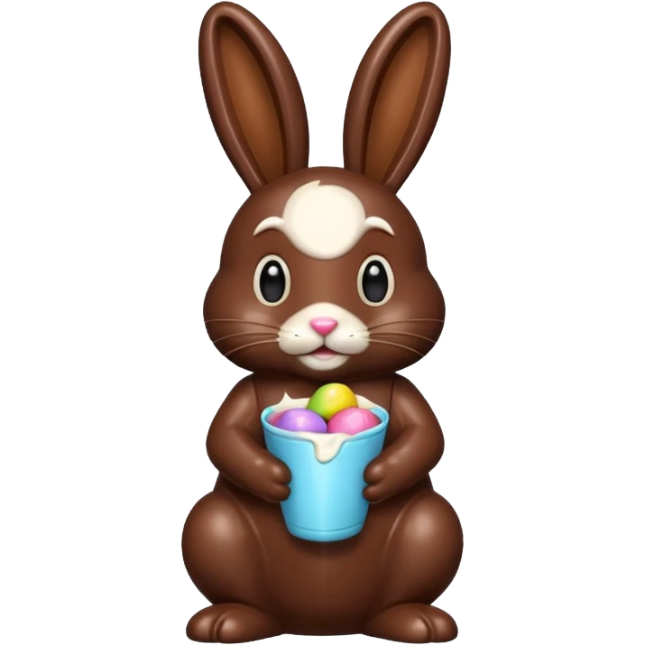 chocolate easter bunny emoji