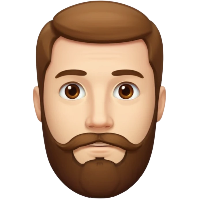 the man with a beard only on his chin emoji