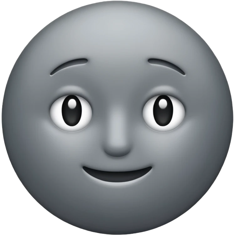Gray circle emoji