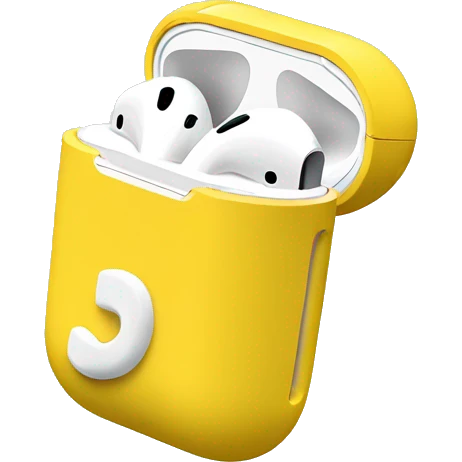 Airpods yellow emoji