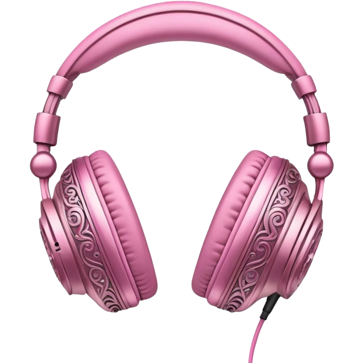 pink gothic headphones emoji