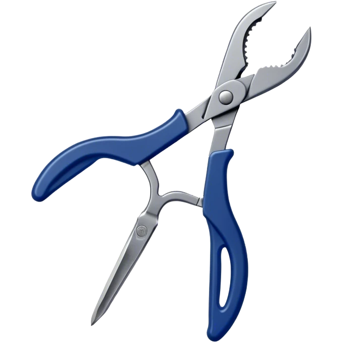 Navy blue craft pliers emoji