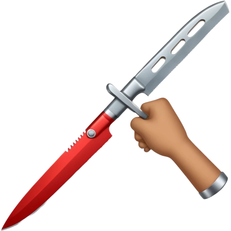 hand holding knife emoji